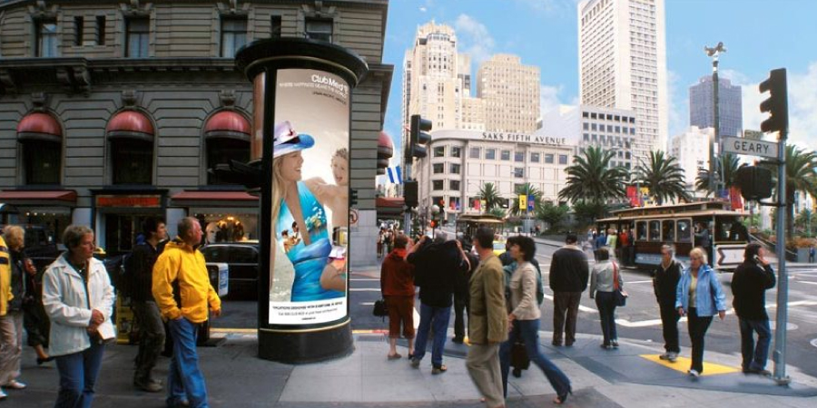 Advertising Columns, Boston USA