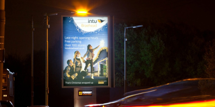 Backlit billboards, Scotland