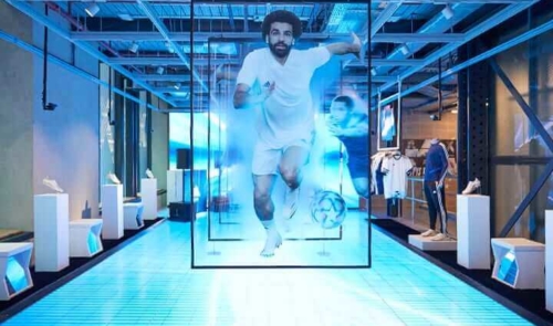 DMX controlled LED Light Sheet for Adidas store